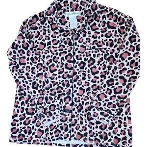 Pajama Mania Animal Print Pajama Top  a playful addition to your sleepwear Sz SM